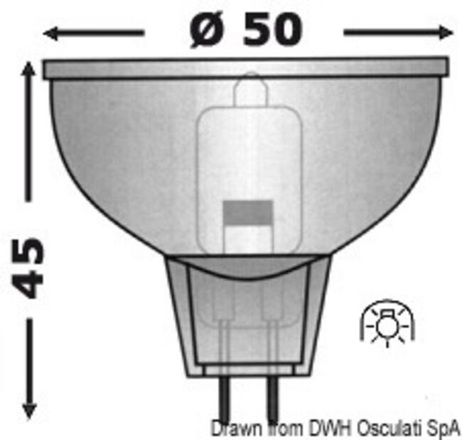 Lampadina Alogena Mr 16 12 V